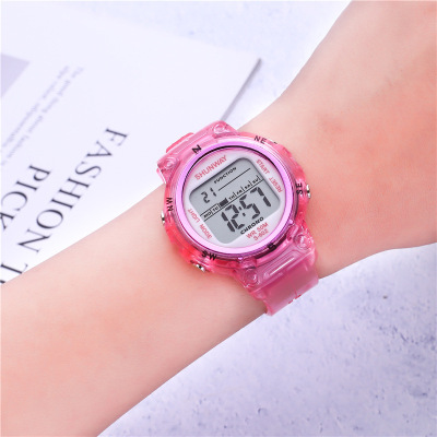 [Factory] TikTok Hot Sale Multi-Function Watch Waterproof Leisure Multi-Function Watch Seven Colors Noctilucent Sports Watch