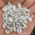 Freshwater Shell 8mm Double-Sided Bronzing Printed Silver Element Series Bracelet Necklace DIY Semi-Finished Shell Beads Accessories