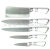 Kitchen Knife Kit Gift Box Knife Set White Handle Chef Knife Kitchen Knife 9-Piece Knife Set 10-Piece Set 11-Piece Gift Knife Set