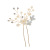 Hair Accessories White Flower Pearl U-Shaped Hair Clasp Pin Headdress Hair Clasp Factory Direct Sales Cross-Border