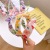 Korean Style Popular New Small Flower Color Matching Fabric Headband Girl Cute Bow Wide Edge Contrast Color Hairpin Hair Ornaments