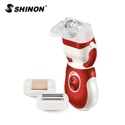 Cross-Border New Arrival Three-In-One Multifunctional Electric Epilator Women 'S Shaver Foot Grinder Hair Removal Pedicure Device Suit