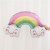 Smiley Rainbow Aluminum Balloon Birthday Party Decoration Dress up Venue Layout Baby Full-Year Days Layout
