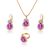 Manufacturer Ins Water Drop Full Diamond Necklace Earrings Ring Set Shiny Bridal Necklace Jewelry Set