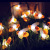 Cross-Border Led Solar Bee Lighting Chain Outdoor Waterproof Colored Lights Lawn Garden Decorative Lights Holiday String