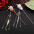 Classical Flower Alloy Court Flower Rhinestone Pink Crystal Independent Packaging Handmade Hair Accessories Hairpin