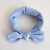 Spring Versatile Knitted Stretch Cotton Striped Rabbit Ears Children Little Kids Headband Hair Accessories
