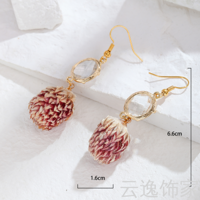 Factory Direct Sales Flower Earrings Colorful Flower Earrings Earrings