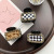 Black and White Chessboard Plaid Barrettes Female Bangs Elegant Seamless Hairpin Korean Style Barrettes Hair Accessories