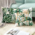 Household Supplies Sofa Pillow Cases Ins Nordic Green Plant Cushion Cover Peach Skin Fabric Pillow Amazon Hot