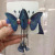 Tiktok Hot Hot Barrettes Embroidery Butterfly Tassel Side Clip Ponytail Clip Back Head Clips Hairpin