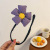 Girl Bow Flowers Hair Band Korean Internet-Famous and Vintage Bun Artifact Hairpin Headdress Girls' Updo Rod