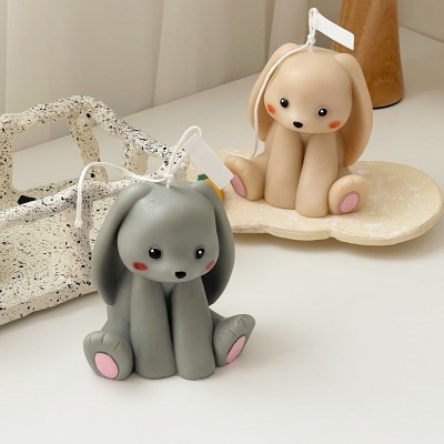 New Sitting Rabbit Aromatherapy Candle Silicone Cake Decoration Chocolate Cookie Cutter Silicone Mold
