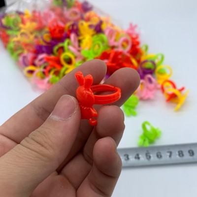 Foreign Trade Cute Children's Ring Toy Cartoon Plastic Cartoon Ring Princess Bracelet Children Present Manufacturer Goods