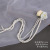 Han Chinese Clothing Hair Accessories Silk Flower Headdress Long Fringe Post Hairpin Antique Pearl Braided Hair Chain Artificial Flower Tang Style Accessories