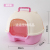 Fully Enclosed Cat Toilet Large Rear Lift the Lid Litter Box Oval Space Capsule Type Cat Toilet Portable Plastic Litter Box
