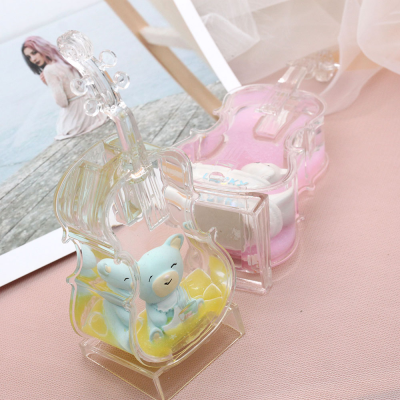 Cartoon Tuanzi Floating Hourglass Timing Ornaments Portable Piano Oil Drops Penholder Liquid Quicksand Toys