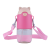 Water Cup Cute Simple Student Children's Shoulder Strap Cup with Straw Female Summer Portable Plastic Cup Wholesale