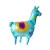 New Cartoon Alpaca Aluminum Balloon Children's Birthday Party Amazon Balloon Grass Mud Horse Shape Balloon