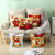 2022 Nordic Christmas Pillow Cover Golden Cartoon Santa Claus Series Office Sofas Cushion Throw Pillowcase