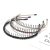 Hair Band Toothed Headband Non-Slip Rhinestone Hair Accessories Korean Fabric Hair Tie Simple Lady Head Hoop Barrettes