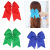 European and American 18cm Big Bow Rubber Band Hair Band 20 Solid Color Thread Ribbon Large Dovetail Headdress in Stock