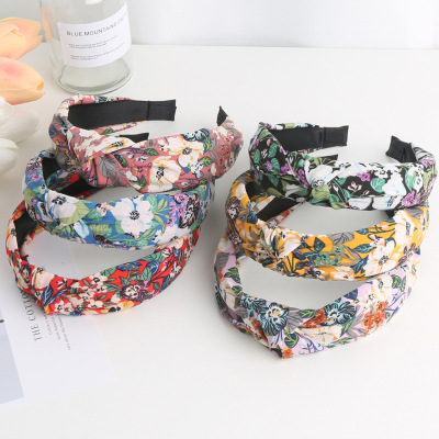Sweet Flowers Hair Rope Hair Band Simple All-Matching Girlish Large Intestine Ring Headband Hair Clip Japanese and Korean Hair Accessories 2022 Spring and Summer New