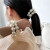 Style French Romantic Hair Rope Bracelet Dual-Use Big Pearl Hair Ring Girl's Ponytail Sweet Matching Hair Accessories