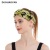 Cross-Border New Arrival European and American Fruit Printed Elastic Cross Hair Band Extra Wide Version Elastic Knot in the Middle Sports Headband