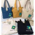 Factory Direct Sales Canvas Bag Handbag Large Capacity Student Tuition Bag Gift Bag Shopping Storage Bag Customizable