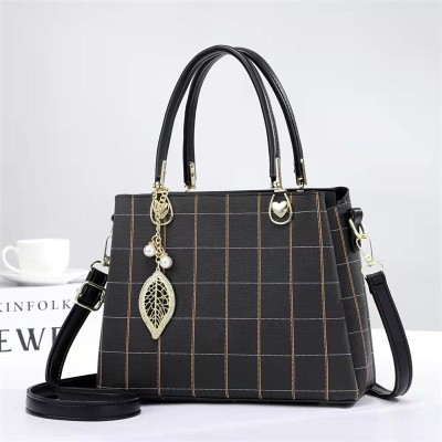 Fashion handbag Plaid New Shoulder Handbag Messenger Bag Women's Bag Factory Wholesale 14990