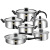 Cookware Sets Stainless Steel Pot Set 12-Piece Set Removable Handle Soup Pot Kettle Set Wholesale