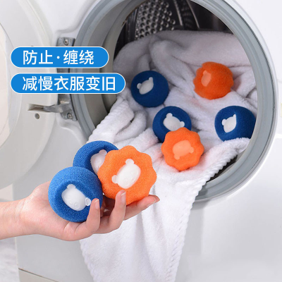 Cleaning Clothes Sponge Ball Magic Decontamination Anti-Winding Hair Sticking Cleaning Gadget Laundry Ball