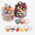 wholesale luxury resin fruit series 20pcs baby Elastic Rubbe