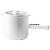 Home Dormitory Student Ceramic Glaze Small White Pot Multi-Functional Electric Cooker Non-Stick Pan Mini Integrated Smart Electric Heat Pan