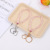 [Factory Direct Sales] Simple Fashion Korean Style Electroplated Crystal Handmade Keychain Steel Wire Wear Knot Solid Resistance