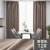 New Curtain Custom Solid Color Character Shading Curtain Simple Modern