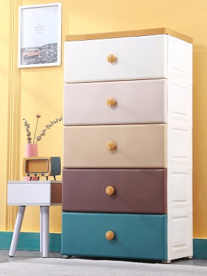 66cm Wide Thickened Household Drawer Storage Cabinet Plastic Storage Cabinet Large Capacity Chest of Drawers Locker