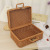 Factory Plastic Rattan Woven Picnic Box Retro Storage Luggage Photography Props Organizing Box Wedding Candies Box Hand Gift Suitcase