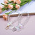 [Factory Direct Sales] Transparent Glass Pearl 8mm round Beads Bear Small Short Chain Keychain DIY Ornament Accessories