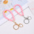 DIY Pearl Bracelet Accessories Alloy Lobster Buckle Three-Piece Keychain Preserved Fresh Flower Fur Ball Decorative Pendant Wholesale