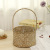 Nordic Style Seaweed Woven Storage Flower Basket Wedding Candy Shop Hand Gift Portable Basket Decoration Flower Arrangement Basket