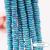 Blue Flower Polymer Clay Beads Flat round Beads Rice-Shaped Beads Stringed Beads Making Bracelet DIY Material Handmade Jewelry Accessories