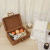 Factory Plastic Rattan Woven Picnic Box Retro Storage Luggage Photography Props Organizing Box Wedding Candies Box Hand Gift Suitcase