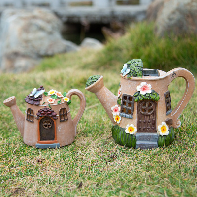 Three Kettle Garden Courtyard Landscape Decorations Decoration Wholesale Spot New Product Resin Craft Ornament