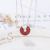 S925 Silver European and American Charm Necklace Red Agate White Mother Shell Fashion Card Home Necklace One Piece Dropshipping