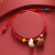 Red Rope Hand-Woven Children's Vintage Bell Bracelet Ethnic Style Children's Carrying Strap Small Gift