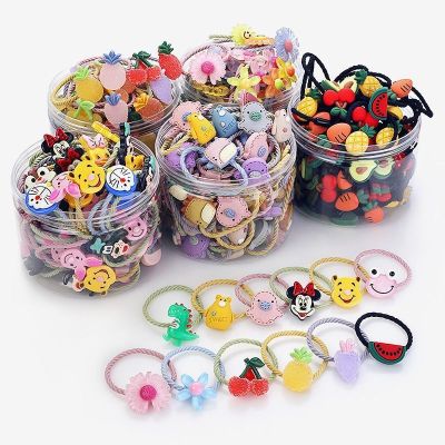 Children's Head Rope Top Cuft Rubber Band Does Not Hurt Hair Girls Headdress Little Hair Ring Korean Little Princess Cute Baby Hair Accessories