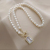Baroque Freshwater Pearl Necklace for Women Affordable Luxury Fashion 2022 New Niche Design Pendant Necklace Clavicle Chain