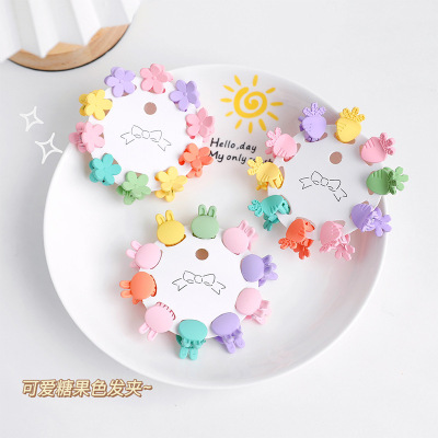 Children's Princess Braided Hair Small Jaw Clip Japan and South Korea Mini Flowers Hairpin Headdress Bang Clip Hyuna Same Style Little Clip